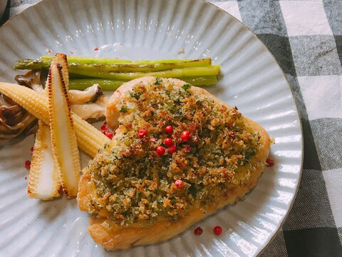 さくさくふわっ♡白身魚のパン粉焼き